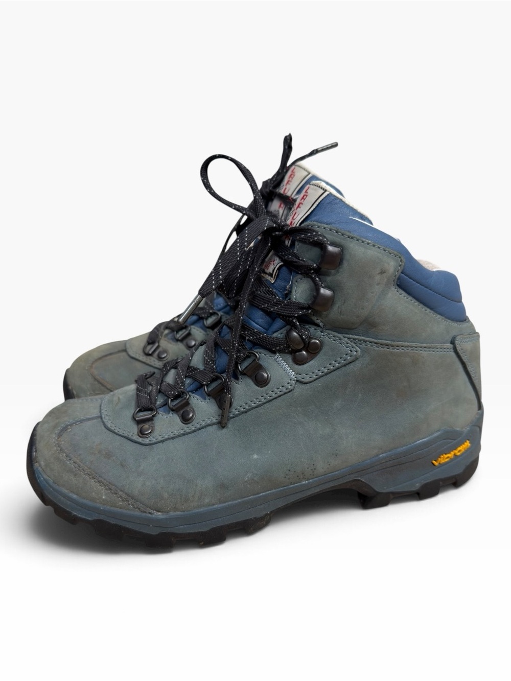 Vintage Lafuma LFG 1835 Leather Hiking Boots Womens 9 Vibram Alpine Gorpcore - Picture 3 of 13